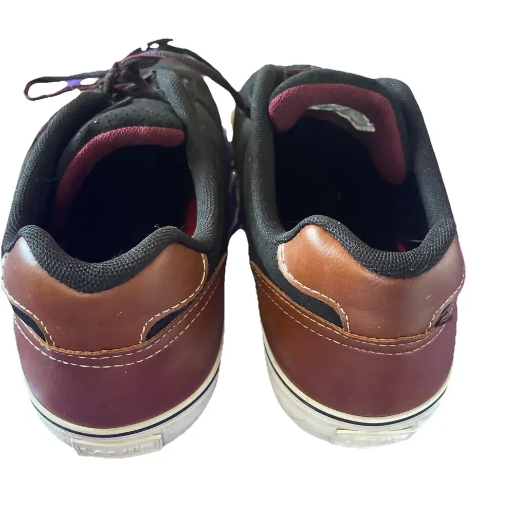 Levis Shoes Mens 12 Casual Sneakers Black Almond Toe Lace Up Logo Comfort‎